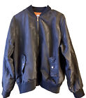 Zeagoo Womens BLACK Light Bomber Jacket full zip 3 pockets Sz Large Ret $40
