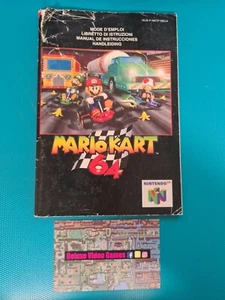 NINTENDO 64 N64 : Notice Manuel Instruction Booklet - mario kart 64 - Imagen 1 de 3