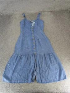 Loft Dress Womens 00 Petite Blue New - Picture 1 of 11
