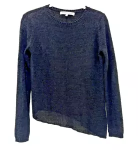 Maglione donna Cupcakes e Cashmere manica lunga nero asimmetrico maglia media - Foto 1 di 9