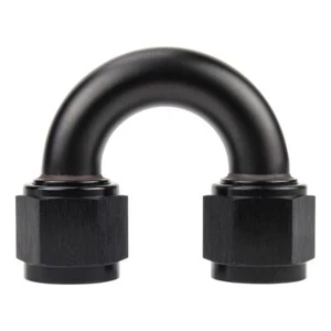 AN12 (AN 12, -12, JIC) 180° Degree Female Joiner Coupler - Black - Picture 1 of 2