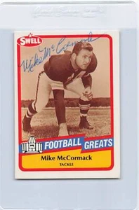 1989 Swell Football Greats 125 Mike McCormack Signed Auto *K6200 - Picture 1 of 2
