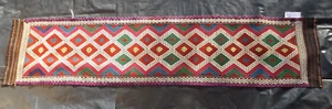 Corredora Suzni Kilim con diseño de diamantes (888) - Imagen 1 de 4