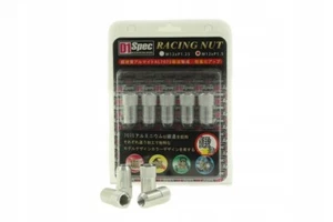 racing lug nuts hex alu 1.5 silver M-7263 - Picture 1 of 5