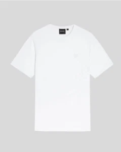 T-SHIRT LYLE & SCOTT TONALE SUPERFINE/BIANCO - MEDIA DHL IL GIORNO SUCCESSIVO - Foto 1 di 2