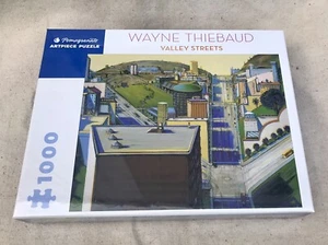 New Sealed Pomegranate Art Piece Puzzle 1000 PC Wayne Thiebaud Valley Streets - Picture 1 of 18