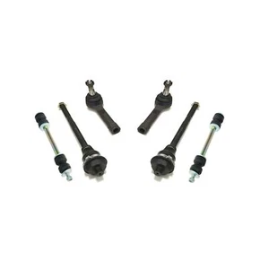 6 Pc Inner & Outer Tie Rod Ends Sway Bars Kit for Chevrolet Silverado GMC Sierra - Picture 1 of 8