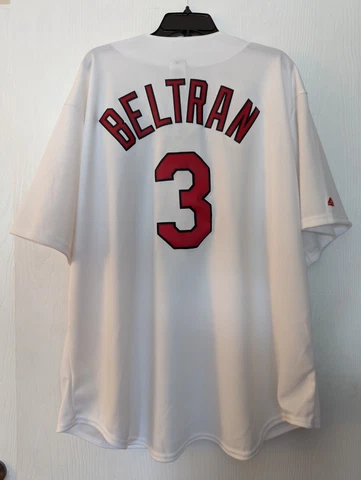 NWT MLB Genuine Merchandise STL Cardinals Carlos Beltran 2XL Jersey + T-Shirt Cover
