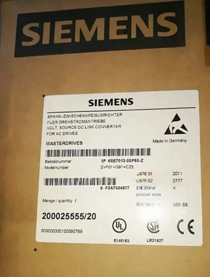 Siemens Master Drive MC 6se7013 -0ep50-z Z C23 G91