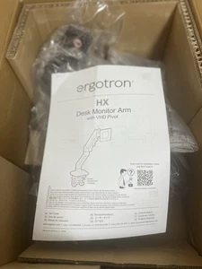 Ergotron Mounting Arm for Monitor Curved Screen Display Black 45693224 - Photo 1/7