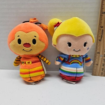 Itty Bittys RAINBOW BRITE PLUSH LOT - Blonde Girl & Orange Sprite - Hallmark - Image 1 of 4