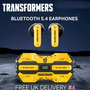 Transformers Wireless Bluetooth In Ear Headphones Bumblebee Headset Earbuds - Picture 1 of 6