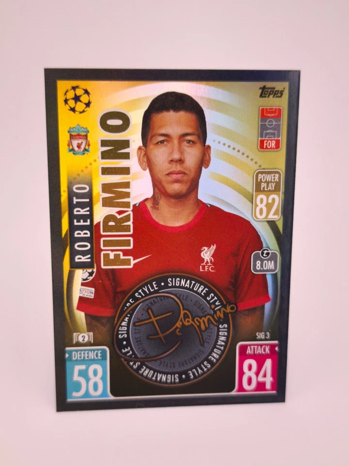 2021-22 Topps Match Attax UCL Extra - Signature Style Roberto Firmino #SIG 3 - Image 1 of 1