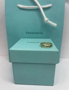 TIFFANY & Co. Etoile 18K Gold Diamond Band Ring Size 5, 4.16mm - Picture 1 of 7