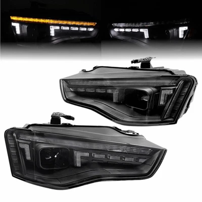 Voll LED Scheinwerfer Set dynamische Blinker für Audi A5 8T 2011-2016 schwarz - Bild 1 von 4