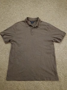Banana Republic Pima Cotton Polo Shirt Men's Size Large Brown - Picture 1 of 9