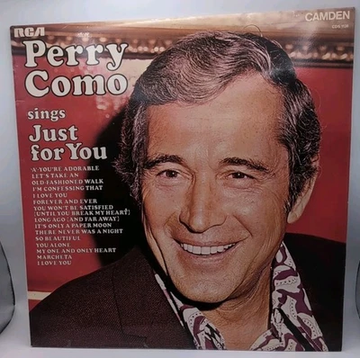 PERRY COMO Sings Just For You 1973 UK Vinyl LP Camden Record - Image 1 of 4