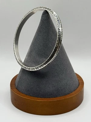 ✨ Brazalete Brazalete Brighton Plata Grabado Remolino y Cristal Foto 1 de 4