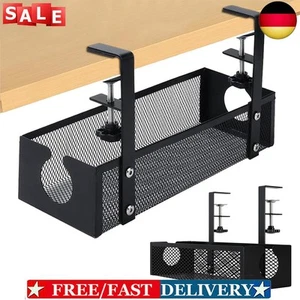 Schreibtisch-Kabel-Organizer, unter dem Tisch, Kabel-Management-Rack, Kabelhalte - Bild 1 von 10