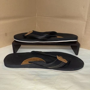 Dockers Premium Flip-Flops Sandals Mens Sz 12 Navy Blue Resort Beach - Picture 1 of 4