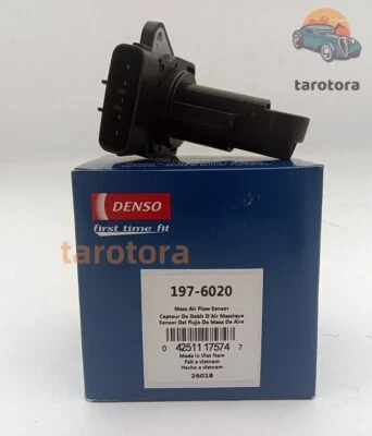 NEW Black Mass Air Flow Sensor Denso For Lexus Mazda Scion Toyota Volvo 197-6020 - Image 1 of 4