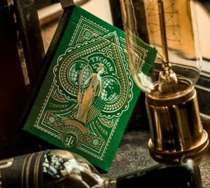 Theory11 Green Tycoon Playing Cards Poker Chamber Magic NEW - Picture 1 of 7
