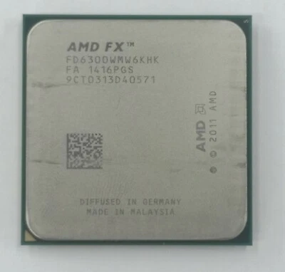 AMD FX-6300 Desktop Processor Socket AM3+ fx6300 FD6300WMW6KHK Six-core 95W TDP - Image 1 of 2