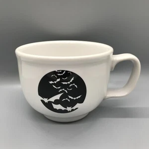 Fiesta Halloween Bats Jumbo Cup in White | Fiestaware Flying Spooky Coffee Mug - Picture 1 of 5