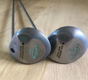 WOMENS CALLAWAY BIG BERTHA WAR BIRD FAIRWAY 5 & 7 WOOD LADIES GEMS FLEX - Picture 1 of 13
