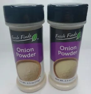 2 bottles of Onion Powder 2.5oz (71g) Bottles by Fresh Finds - Picture 1 of 3