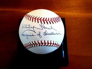 WHITEY FORD 100 YEARS OF EXCELLENCE YANKEES HOF SIGNED AUTO 100TH BASEBALL PSA - Picture 1 of 3