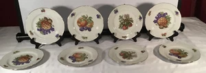 8pc Elegant JL Menau Von Henneberg German Democratic Republic Dessert/Salad Plat - Picture 1 of 6