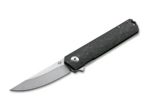 BÖKER PLUS® Kwaiken Compact Flipper Marble Carbon Pocket Knife D2 Blade 01BO231 - Picture 1 of 10
