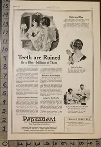 1920 PEPSODENT DENTAL TOOTHPASTE DENTIST HEALTH BEAUTY MEDICAL TEETH AD [[SKU] - Picture 1 of 1