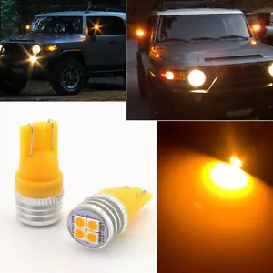 2pcs Bright Amber LED Side Mirror Lights Bulbs Fit for 2007-14 Toyota FJ Cruiser - Picture 1 of 10