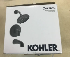 Kohler Cursiva Tub & Shower Faucet with Valve Matte Black R 26929-4G-BL - Picture 1 of 2