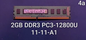 Samsung 2GB DDR3 Desktop RAM - PC3-12800U - 11-11-A1 - 1600 MHz - Picture 1 of 2