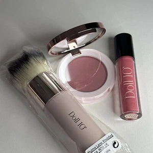 DOLL 10 Doll Skin Genius Cheek Flush Blusher Rouge Flush Inspiration Set New - Picture 1 of 9