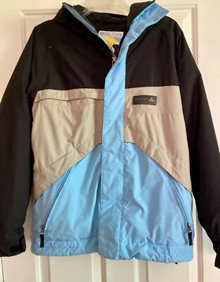 BURTON Men's XS CHITTAGONG Snowboarding Ski Jacket Blue Gray Black - Image 1 of 4