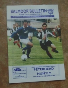 1998-99 (Nov) Peterhead v Huntly - Scottish Highland League - Picture 1 of 2