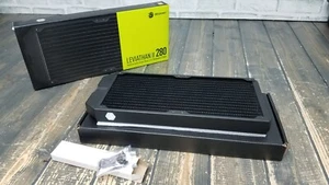 Radiateur Bitspower Leviathan II 280 avec ailettes à vague unique (épaisseur 27 mm) NOIR - Photo 1/11