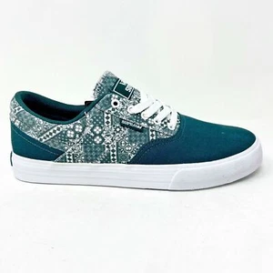 Supra Cobalt Evergreen Print Green White Mens Skateboard Shoes 05663 304 - Picture 1 of 5