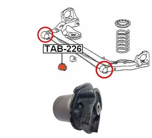 Arbusto de bastidor trasero para Toyota Alphard Avensis Verso Noah Previa Honda Stepwgn - Imagen 1 de 6