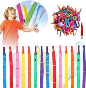 Raketenballons 30/50/100er Pack mit Pumpe, pfeifende fliegende Partyballons - Bild 1 von 11