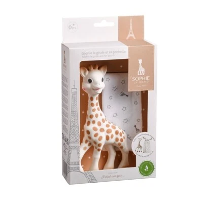 Sophie la Girafe die Giraffe + Stoffbeutel v.Vulli So pure im Geschenkkarton  0+ - Bild 1 von 3