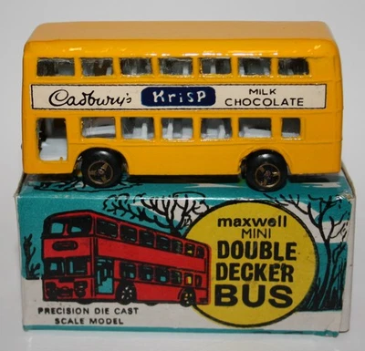 Maxwell Mini Toys / Double Decker Bus / Daimler Fleetline Bus / n. 517 / in confezione originale - Immagine 1 di 4