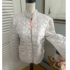 AVALANCHE Womens Jacket Beige Soft Quilted Full Zip Outdoor Gorpcore Spring | M - Picture 1 of 11