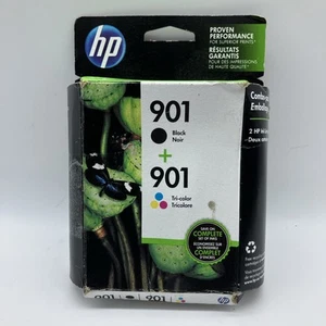 Doppelpack Officejet HP 901 Tri Color Tintenpatronen versiegelt DEZ 2016 - Bild 1 von 2
