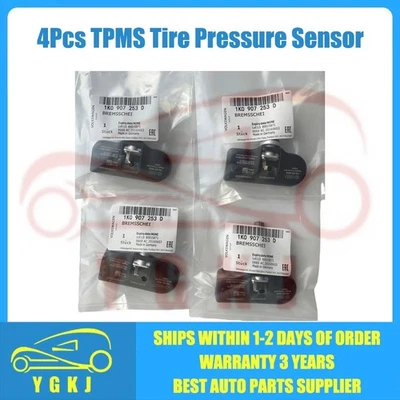 4Pcs OEM 1K0907253D TPMS Tire Pressure Monitoring Sensor For AUDI VOLKSWAGEN NEW Foto 1 de 4
