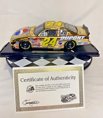 2001 RFO золото Джефф Гордон #24 DuPont/Pepsi 1/24 P/N 101649 "1 из 2000" - Изображение 1 из 4